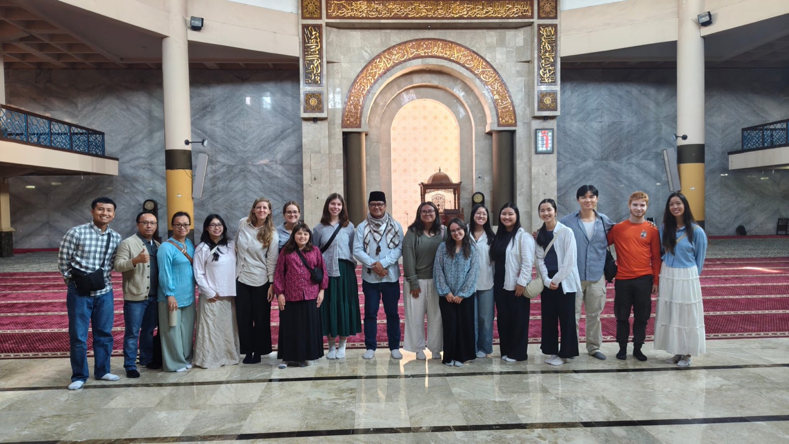 A short-term mission team from the Vietnamese Alliance Church at the Grand Mosque in Bandung