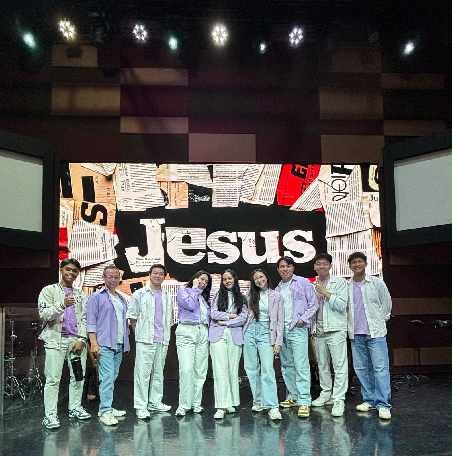 The church worship team
