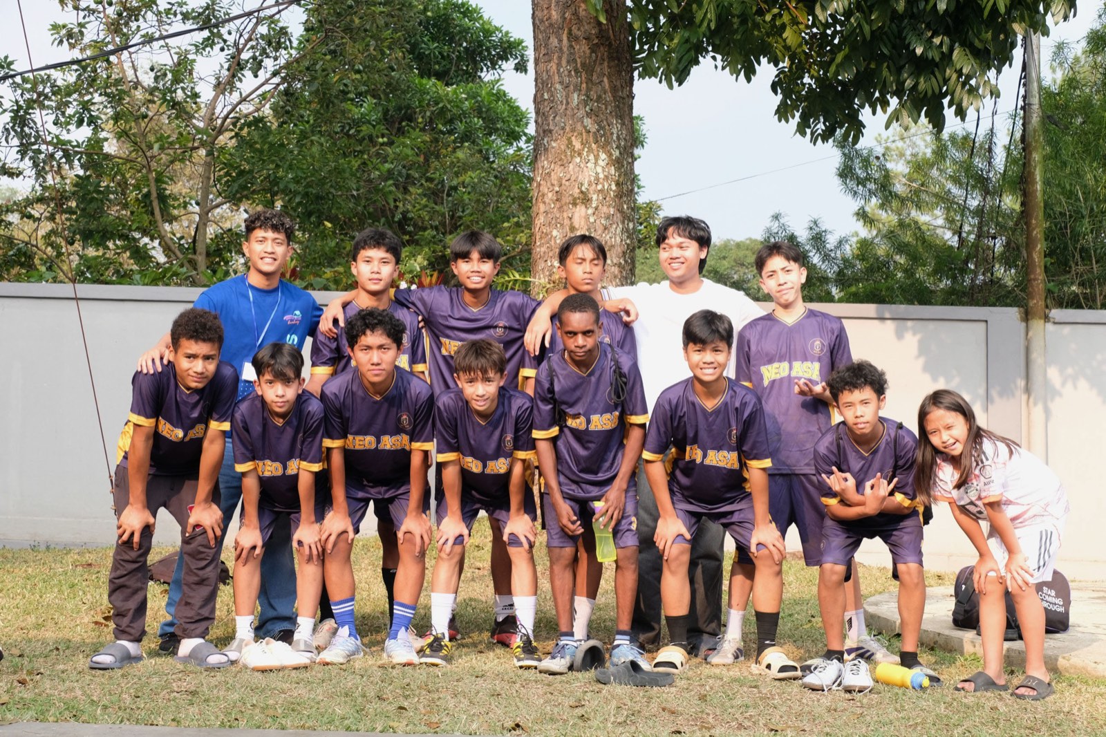 The NEOASA football team of the House of New Hope orphanage